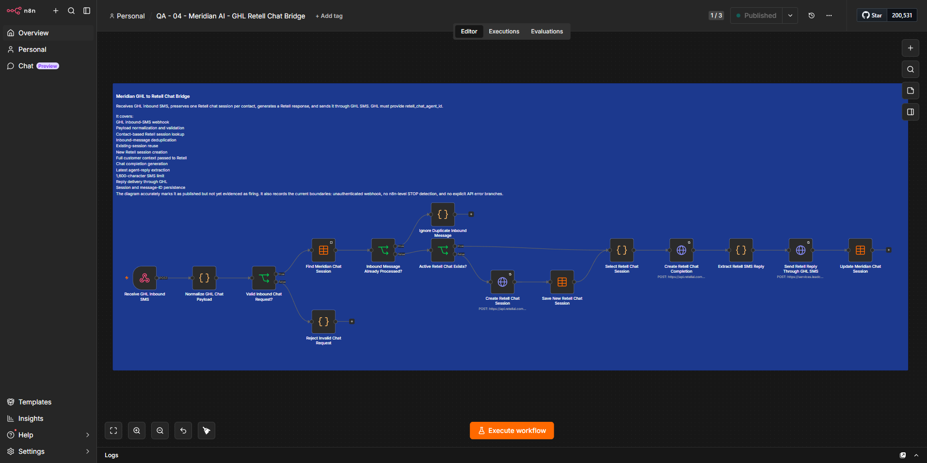 Real n8n Workflow 04 GoHighLevel to Retell chat bridge