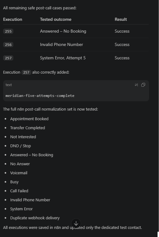 Complete automation test-results evidence